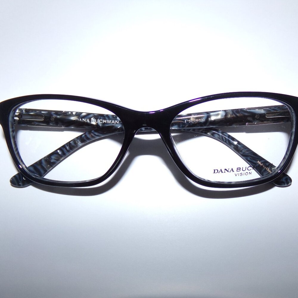 FLORRIE Eyeglass Frames DANA BUCHMAN Black 51 & 53 NWOT
